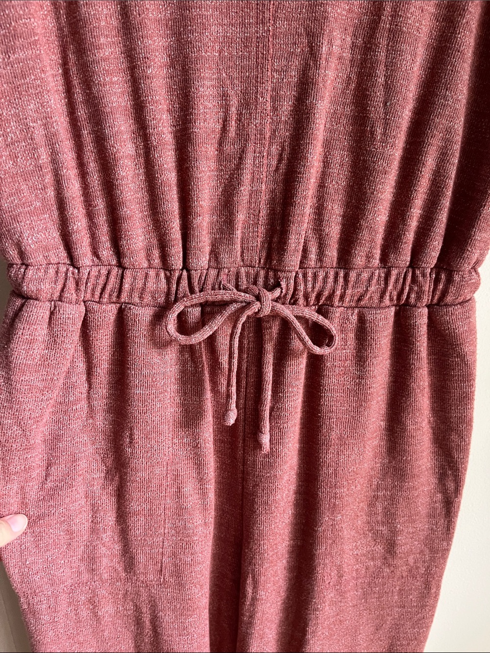 FP Beach Free People Bicoastal Drawstring Jumpsuit Romper Sweet Whisper Sz XS - Picture 6 of 13